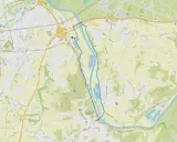 Streckenverlauf des Stadtlauf Bad Oeynhausen entlang der Weser und durch Wohngebiete.