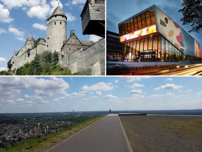 Historische Burg, modernes Museum und weite Landschaft – vielfältige Ausflugsziele am Rhein.